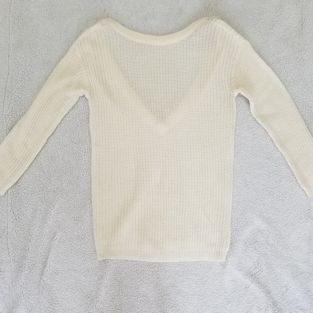Cozy white sweater